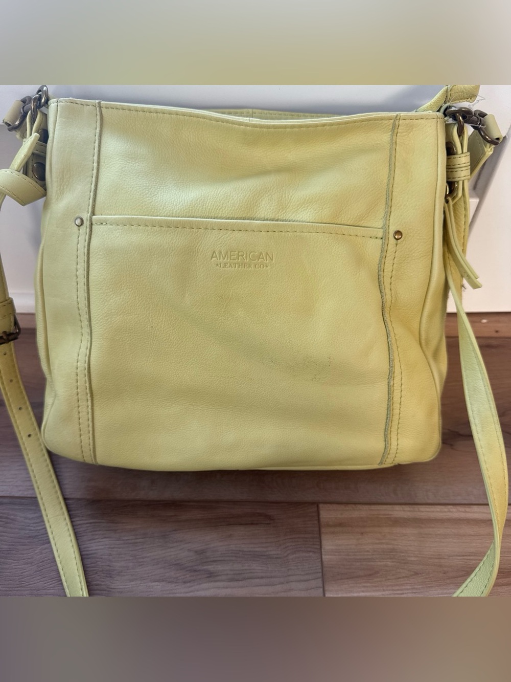 Yellow Leather Shoulder Bag